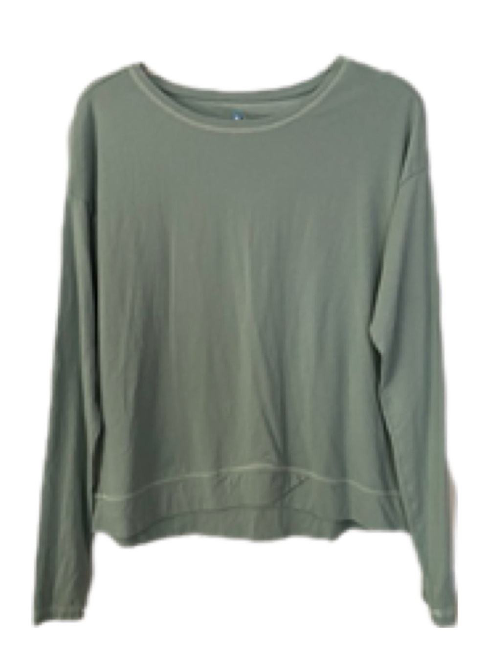 Kuhl Sage Green Long-Sleeve Crewneck Top Size L Casual Comfortable